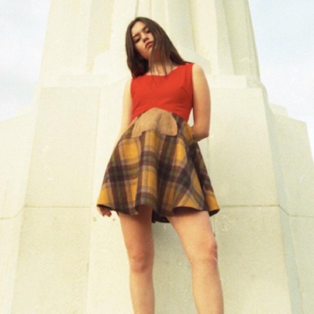 Red and plaid dress by Lucid FC